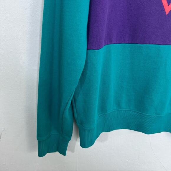 Guess Retro Vintage Y2K Roy Blocked Pullover Sweatshirt Size Medium - Picture 7 of 13